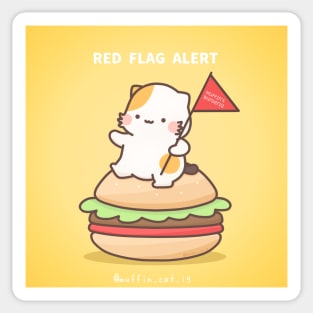 Red Flag Alert Sticker